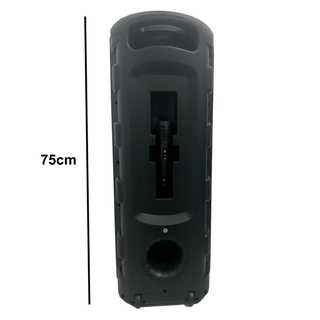 Boxa Bluetooth activa portabila tip troler cu microfon inclus AUX Radio FM USB