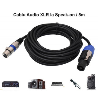 Cablu audio XLR mama Speak On tata 5m