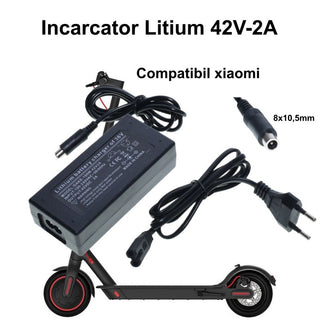 Incarcator acumulator Li-ion 42V 2A 8x10,5mm XIA