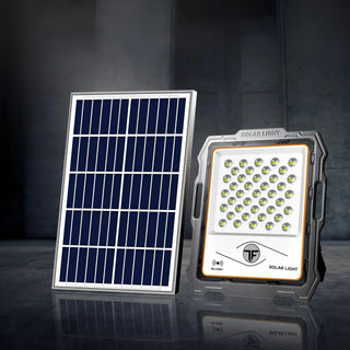 Proiector LED Solar 100W - Iluminare Exterioara Eficienta cu Senzor de Miscare