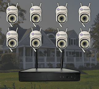 Sistem supraveghere video 8 camere exterior wireless