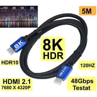 Cablu HDMI Rezolutie 8K 5m HDTV 144Hz