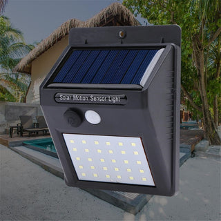 Lampa solara exterior cu 30 x LED senzor de miscare si lumina