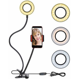 Selfie ring universal cu 3 moduri de iluminare