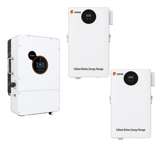 Invertor 12kW hibrid trifazic cu doi acumulatori LIFE PO4 15KW 48V SRNE si modul wifi inclus