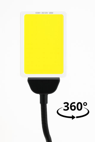 Lampa de lucru 12V 20W cu clips 360 de grade