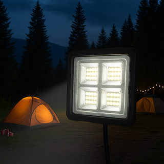 Proiector solar 120 W cu 224 LED-uri, 4 moduri de iluminare