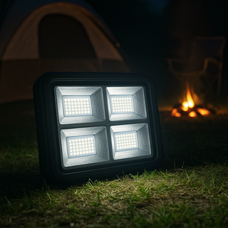 Proiector solar 200 W cu 308 LED-uri, 4 moduri de iluminare