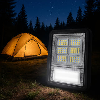 Proiector Solar de lucru 200w mutifunctional portabil kit de urgenta cu 9 celule 195 leduri