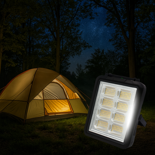 Proiector Solar de lucru 300w mutifunctional portabil kit de urgenta cu 8 celule 200 leduri