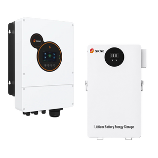 Invertor 6kW hibrid cu acumulator LIFE PO4 5.12KW 48V SRNE si modul wifi inclus