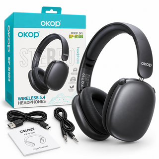 Casti wireless over-ear Bluetooth 5.4, autonomie 5 ore, pliabile si rotative, cablu AUX inclus