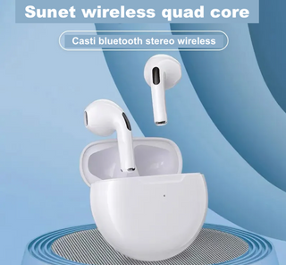 Casti wireless bluetooth 5.0 control tactil microfon incorporat