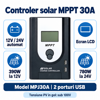 Controler panou solar 30A MPPT