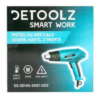 Pistol aer cald 2000 W 2 trepte 600ᵒC