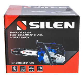 Drujba SILEN 2500, 25CC, 1.2CP, 1 lama 12", 1 lant, pornire rapida