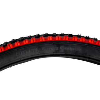 Anvelopa Bicicleta NEGRU/ROSU 26x1.95 CROSS COUNTRY (52-559)