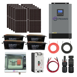 Kit Panouri Fotovoltaice cu invertor 5.5kW 10 panouri 410W Sharp Ac 200Ah