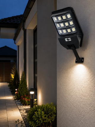 Lampa solara cu Lupa de exterior cu Senzor de Miscare