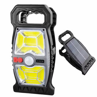 Lampa solara portabila cu senzor de miscare pe clips 3 trepte intensitate