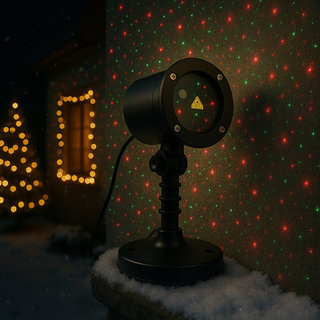 Laser cu proiectie si joc de lumini exterior