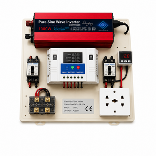 Mini Kit fotovoltaic 1000W invertor Sinus Pur si controler PWM 30A cabluri incluse
