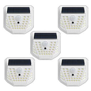 Set 5 lampi solare de perete 84 LED-uri SMD