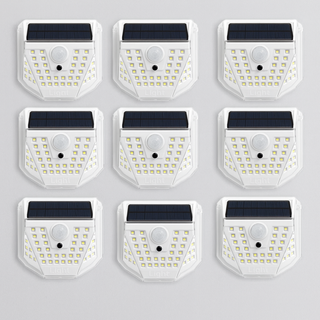 Set 9 lampi solare de perete 84 LED-uri SMD
