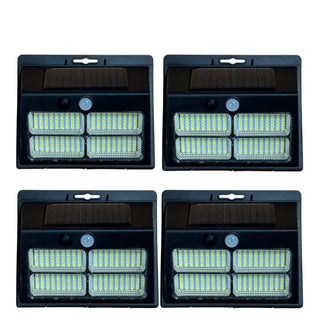 Set 4x lampa solara cu 180 leduri de exterior