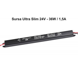 Sursa Alimentare Slim 24V- 36W / 1,5A