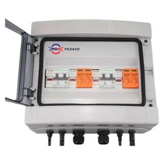 Tablou sigurante pentru kiturile fotovoltaice 15A 500V cu doua stringuri