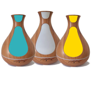 Difuzor aromaterapie 500 ml  LED 7 culore maro