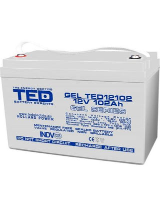 Baterie gel 12V 102Ah Ted