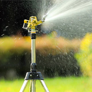 Aspersor metalic pulsatoriu cu trepied telescopic aluminiu 60cm-1m