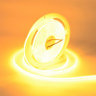 Banda LED COB 24V 8mm 320 LED/m Galben 5m