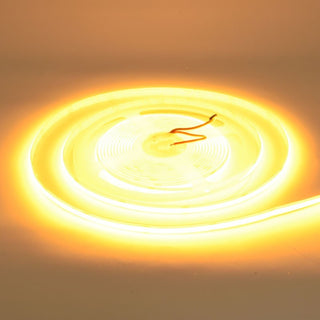 Banda LED COB 24V 8mm 320 LED/m Galben 5m