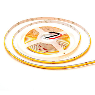 Banda LED COB 24V 8mm 320 LED/m Galben 5m