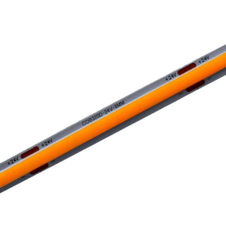 Banda LED COB 24V 8mm 320 LED/m Galben 5m