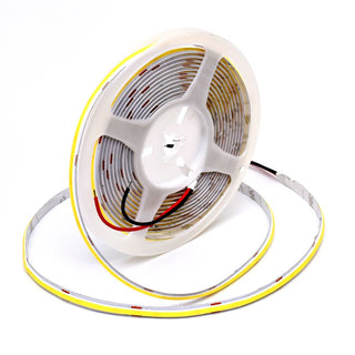 Banda LED COB 24V 8mm 320 LED/m Alb Rece 5m