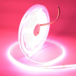 Banda LED COB 24V 8mm 320 LED/m Roz 5m