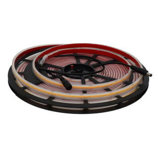Banda LED COB 24V 11mm 320 LED/m Alb Cald IP68 10m