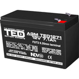 Baterie AGM 12V 7Ah Ted