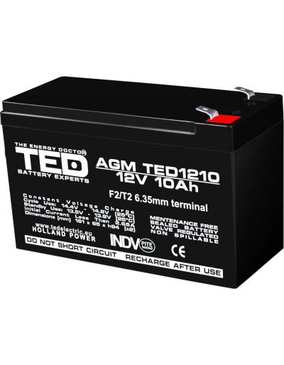 Baterie AGM 12V 10Ah Ted