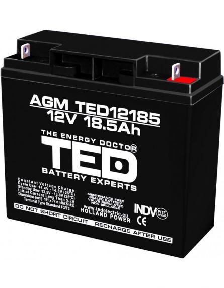 Baterie gel 12V 18.5Ah Ted