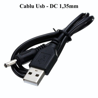 Cablu USB tata mufa 1.35DC tata 0.6m