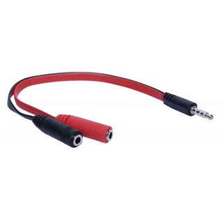 Cablu audio jack 3.5mm tata 2 3,5mm jack mama 20cm