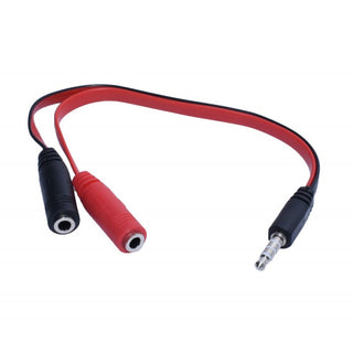 Cablu audio jack 3.5mm tata 2 3,5mm jack mama 20cm