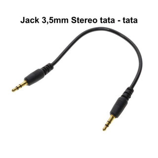Cablu audio jack 3.5mm tata-tata 20 cm