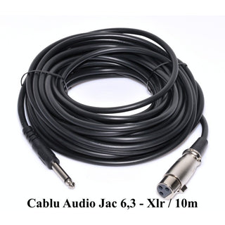 Cablu audio jack6.3mm tata XLR mama 10m