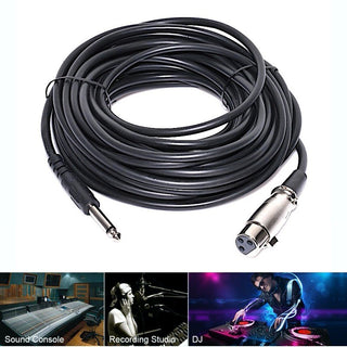 Cablu audio jack tata 6.3mm mama XLR 3m